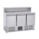 Sterling Pro SPU903PZ 3 Door Granite Top Pizza Prep Counter