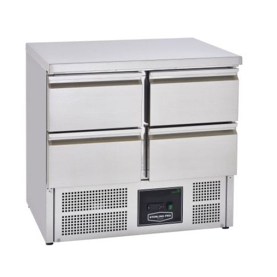 Sterling Pro SPU201-4D 4 Drawer Compact Fridge Counter