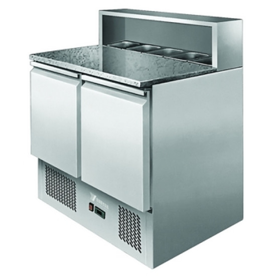 Atosa ESL3831 Two Door Marble Pizza Counter Fridge
