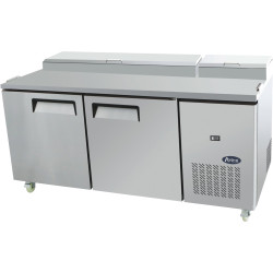 Atosa MPF8202 Two Door Food Prep Table Fridge