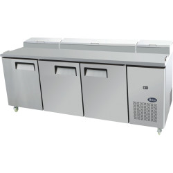 Atosa MPF8203 Three Door Food Prep Table Fridge