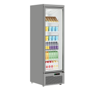 Tefcold Atom C1DS Silver Upright Single Door Display Fridge