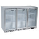 Blizzard BAR3SS Triple Door Stainless Steel Bottle Cooler