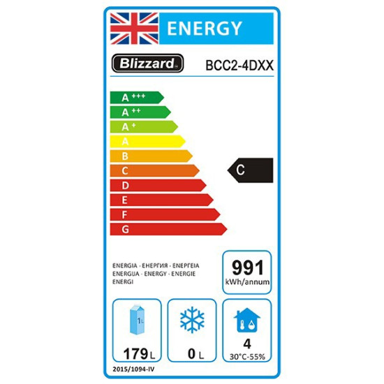 Blizzard BCC2-4D Compact Counter with 4 Drawers