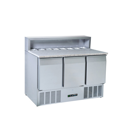 Blizzard BCC3PrepGranite 3 Door Granite Top Compact Prep Counter