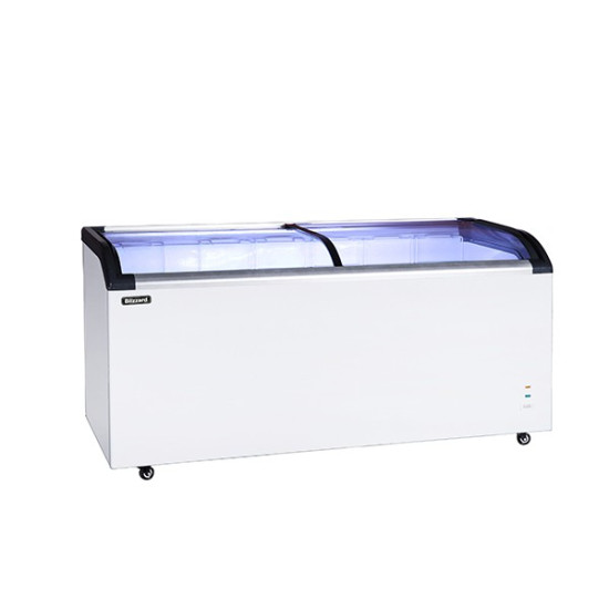Blizzard BDF62 620ltr Curved Glass Lid Display Freezer