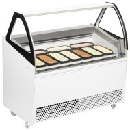 ISA Bermuda View RV10 10 Pan Ice Cream Scooping Display Freezer