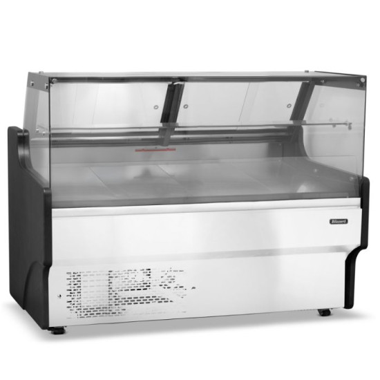 Blizzard BFG130WH 1.3m Flat Glass Serve Over Display Counter