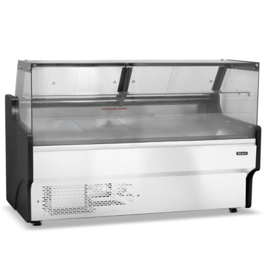 Blizzard BFG150WH 1.6m Flat Glass Serve Over Counter