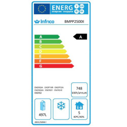 Infrico 600 BMPP 2500 2.5m Counter Fridge
