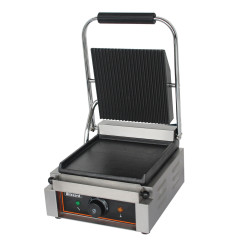Blizzard BRSCG1 Single Contact Grill Top Ribbed Bottom Smooth Plate