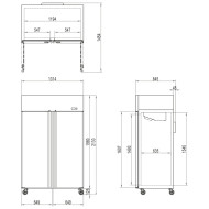 Tefcold CAF1250 1250 Litre Gastronorm Freezer