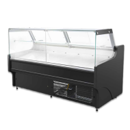 Igloo Cuba 200M 2m Flat Glass Meat Temperature Serve Over Counter Fridge