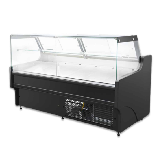 Igloo Cuba150M 1.5m Flat Glass Meat Temperature Serve Over Counter