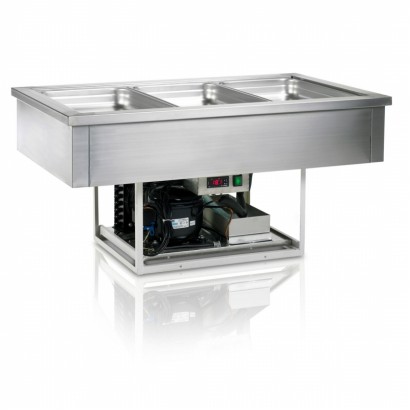 Tefcold CW3 1.1m Stainless Steel Buffet Display