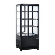  POLAR CX574 86 LITRE CURVED DOOR DISPLAY FRIDGE  - BLACK