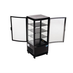  POLAR CX574 86 LITRE CURVED DOOR DISPLAY FRIDGE  - BLACK