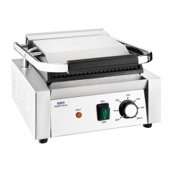 Nisbet DA396 -  Single Cast Iron Plate Contact Grill (Ribbed/Flat) - 1.8kW 