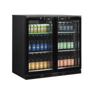 Tefcold DB202 Black Hinged Double Door Bottle Cooler