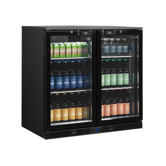 Tefcold DB202 Black Hinged Double Door Bottle Cooler