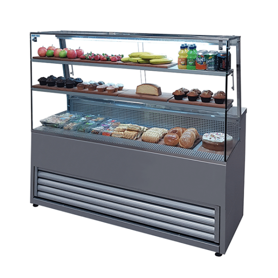Frost Tech SO75/150 Slimline Flat Glass Serve Over Counter