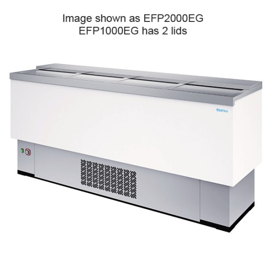 Infrico EFP1000WH 1m White Front Bar Chest Fridge