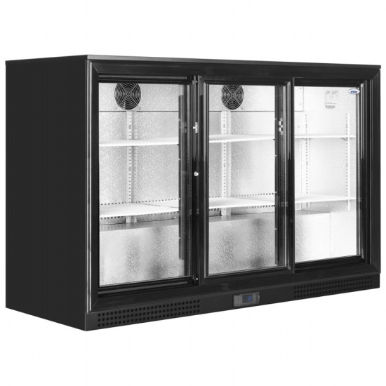 Tefcold BD301H Black Triple Hinged Door Bottle Cooler