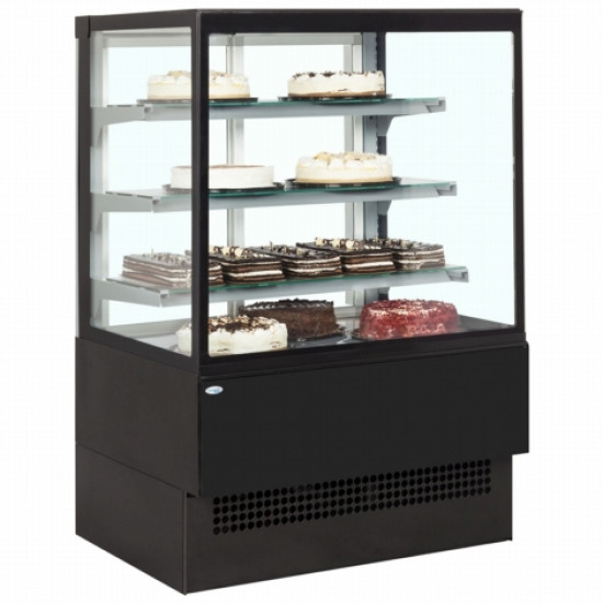 Tefcold EVOK1802 1.8m Black Patisserie Display Cabinet (R290)