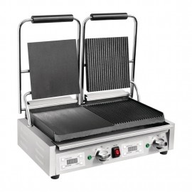 Buffalo L555 Ribbed/Flat Double Contact Grill