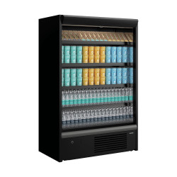 Galaxy G14 1.3m Black Open Front Multideck Display Fridge