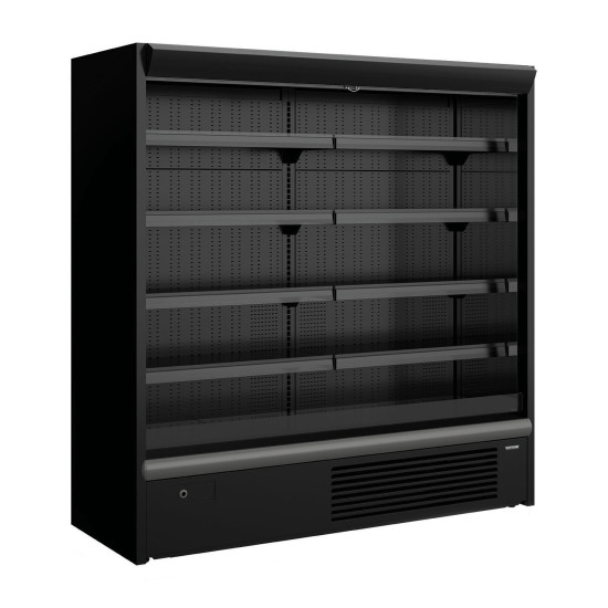 Galaxy G20-Black 2m Open Front Multideck Display Fridge