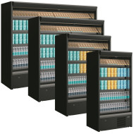 Galaxy G14 1.3m Black Open Front Multideck Display Fridge