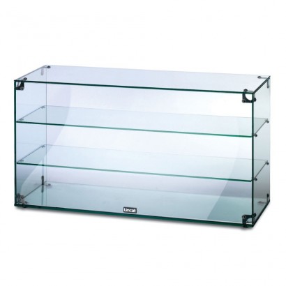 Lincat GC39 3 Tier 0.9m Glass Display Case With Open Back