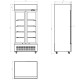 Blizzard GD630 Double Hinged Door Display Chiller 