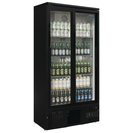 Polar GJ448 Double Door Upright Bottle Cooler with Sliding Doors