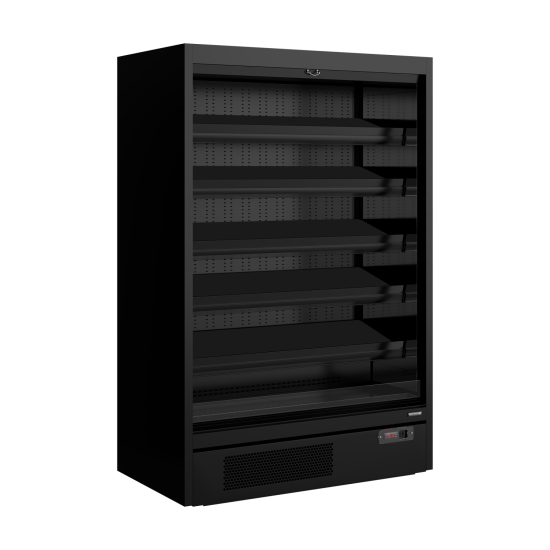 Galaxy+ GP14-B Black Open Front 1.3m Multideck Display Fridge