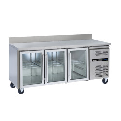 Blizzard HBC3CR Glass Door Fridge Counter