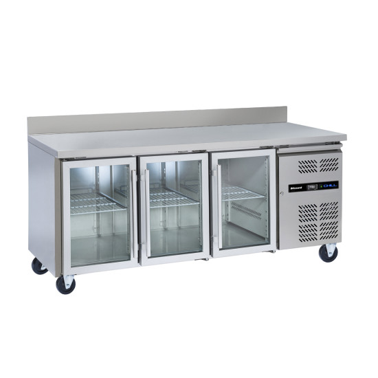 Blizzard HBC3CR Glass Door Fridge Counter