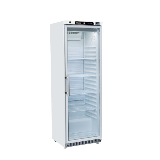 Blizzard HG400WH Glass Door Refrigerator