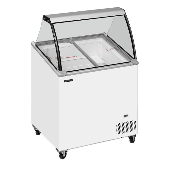 Tefcold IC201SCE 4 Pan Scoop Ice Cream Display Freezer