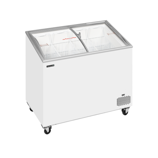 Tefcold IC402SCEB 352 Litre Sliding Curved Glass Lid Chest Freezer