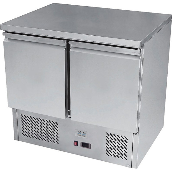 Ice-A-Cool ICE3801GR 2 Door Compact Storage Counter Fridge
