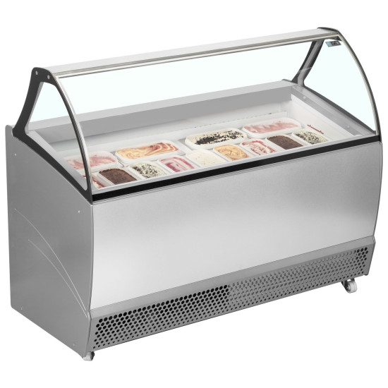 ISA Bermuda RV13 13 Pan Ventilated Scoop Ice Cream Display