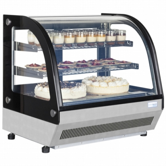 Tefcold LCT900C Curved Stainless Steel Counter Top Display