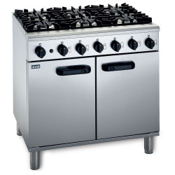Lincat LMR9 6 Burner Gas Oven Range