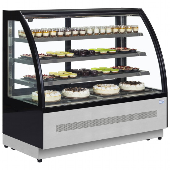 Tefcold LPD1700C 1.7m Curved Glass Chilled Display Cabinet 