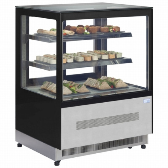 Tefcold LPD900F 0.9m Chilled Flat Glass Display Cabinet