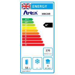 Atosa MBC24R 145ltr Under Counter Storage Fridge