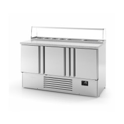 Infrico ME1003PIZZA 3 Door Compact Pizza Prep Counter