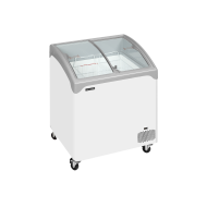 Tefcold NIC202SCEB 0.8m Sliding Curved Glass Lid Chest Freezer